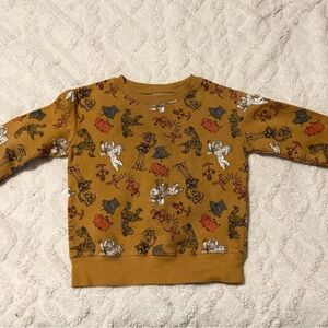 Disney Mustard Graphic Kids Sweatshirt